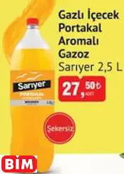 SARIYER GAZLI İÇECEK PORTAKAL AROMALI GAZOZ